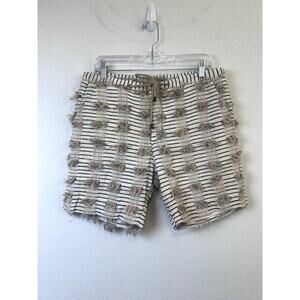 Stylish Thorsun Texture Fringe Men's Cotton Shorts, Size M